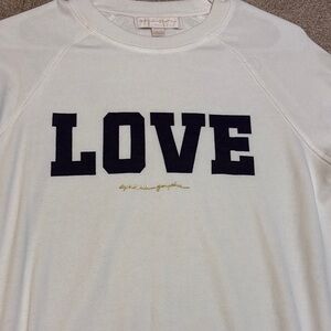 NWOT spiritual gangster Long Sleeve 'LOVE' Sweatshirt